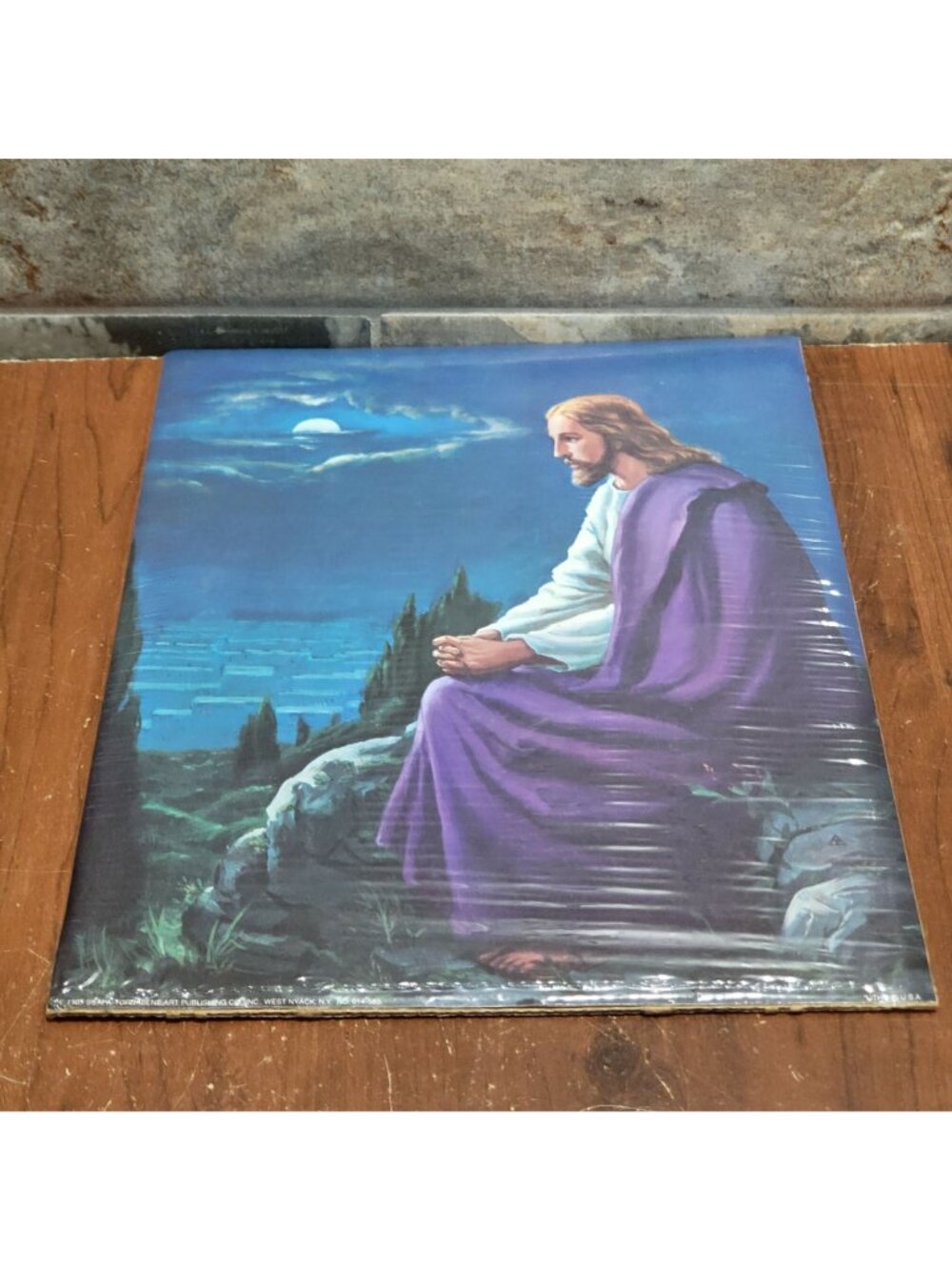 Vintage Unframed Christ on the Mount of Olives Art Print 1985 - Picture 3 of 9